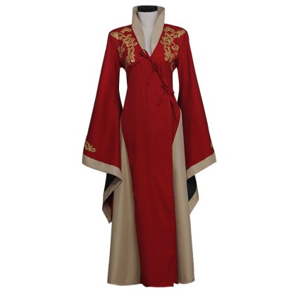 Queen Cersei Lannister Game of Thrones Cosplay Dress - Authentic Red Women's Costume-Astricos