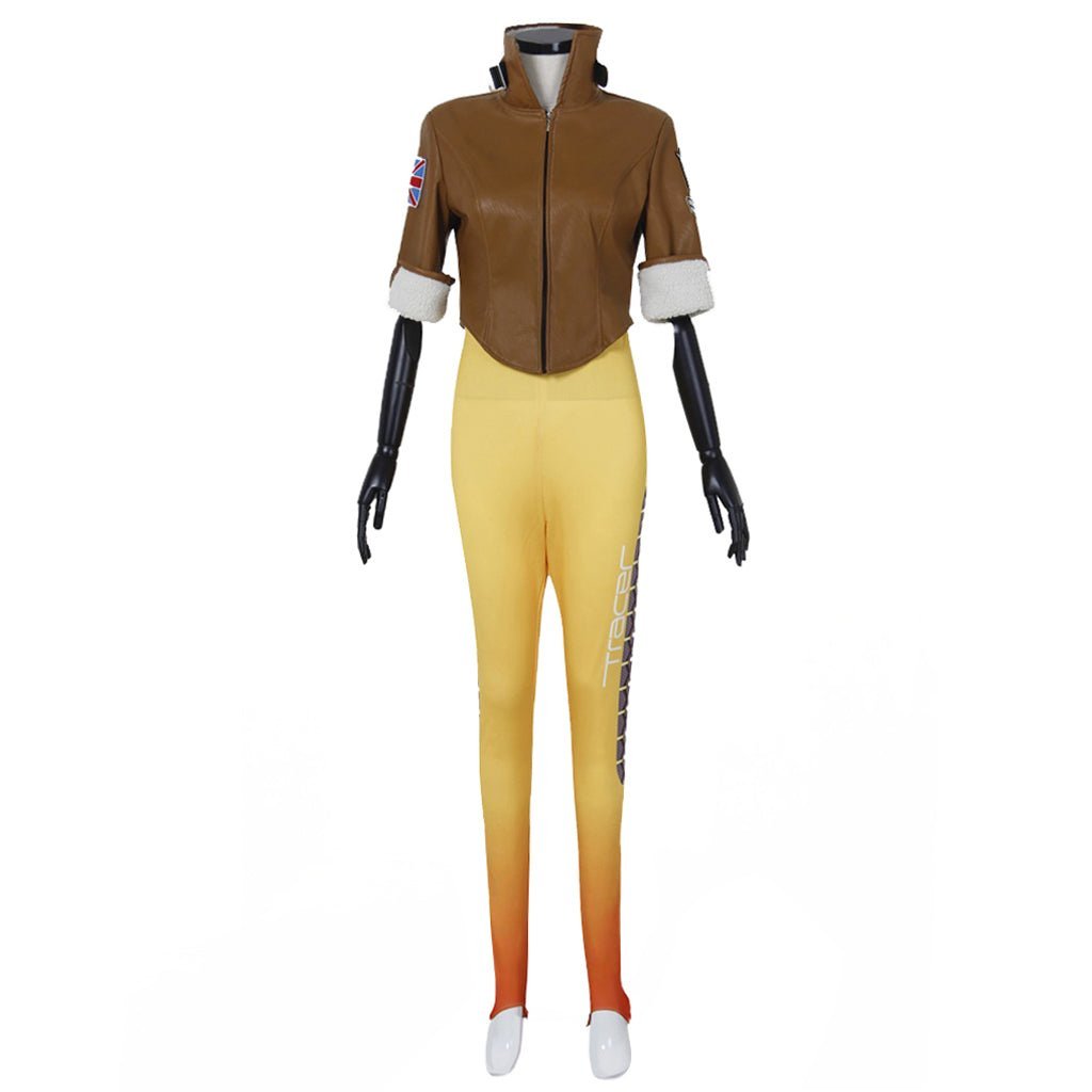 Tracer Cosplay Costume - Overwatch Battle Uniform Suit for Gamers & Fans | Astricos-Astricos
