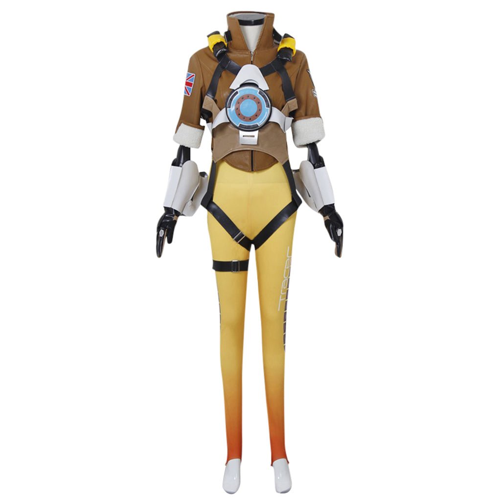 Tracer Cosplay Costume - Overwatch Battle Uniform Suit for Gamers & Fans | Astricos-Astricos