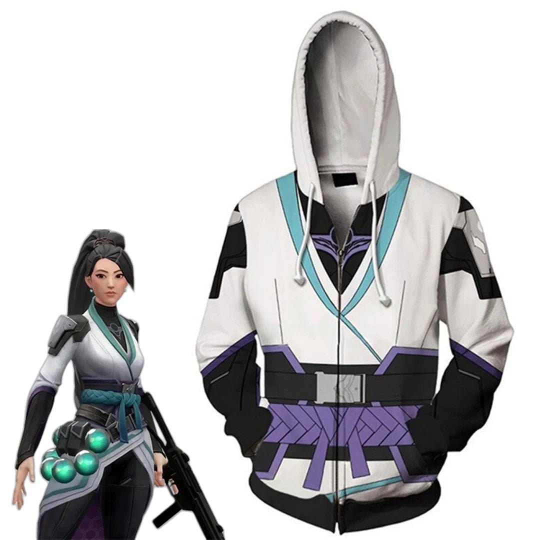 Game Valorant Sage Cosplay Sweatshirt For Men Women Casual 3D Printed Hooded Coat Halloween Carnival Party Pullover - Astricos