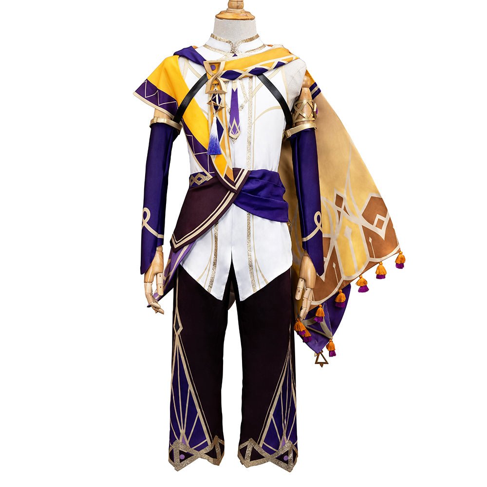 Genshin Impact Sisyphus Armguard Cosplay Costume – Adjustable Rhinestone Version for Men | Astricos-Astricos
