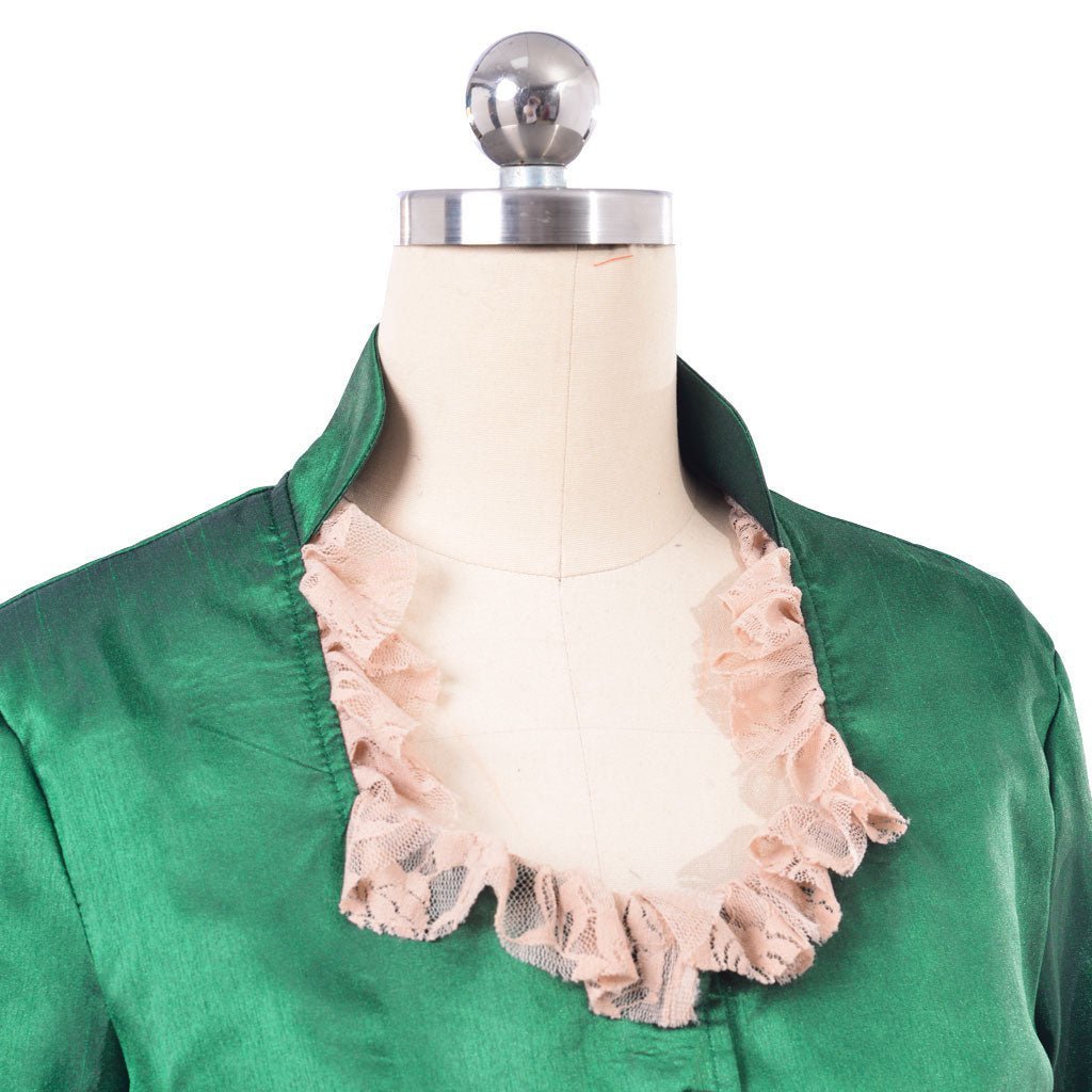 Georgian Era Victorian Bustle Dress - 18th Century Green Rococo Ball Gown for Women | Astricos-Astricos