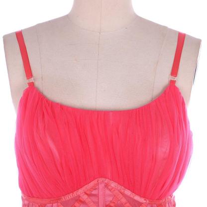 Glinda The Good Witch Pink Lace Tulle Suspender Dress | Astricos Cosplay Costumes-Astricos
