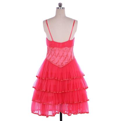 Glinda The Good Witch Pink Lace Tulle Suspender Dress | Astricos Cosplay Costumes-Astricos
