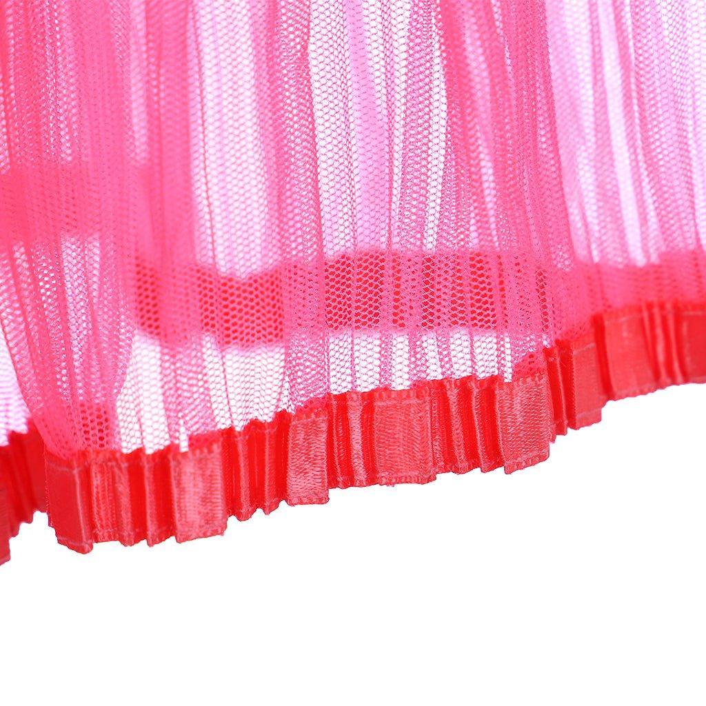 Glinda The Good Witch Pink Lace Tulle Suspender Dress | Astricos Cosplay Costumes-Astricos