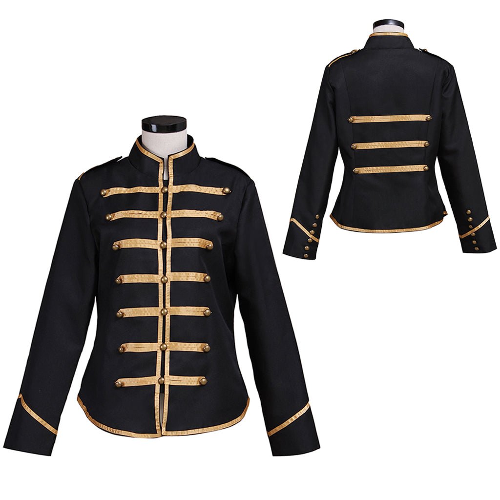 Golden and Black Military Jacket | My Chemical Romance Cosplay Costume for Adults-Astricos