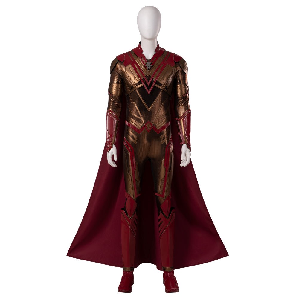 Guardians of the Galaxy 3 Adam Warlock Cosplay Costume - Printed Jumpsuit with Red Everak Armor for Men - Astricos