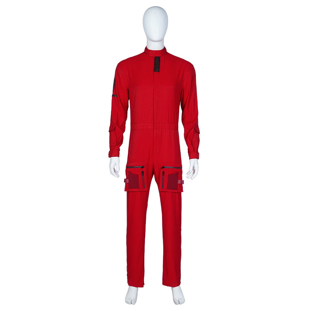 Guardians of the Galaxy 3 Peter Quill Red Jumpsuit - Official Star - Lord Cosplay Costume - Astricos