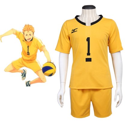 Haikyu!! Nishinoya Yu Karasuno Volleyball Uniform Cosplay Costume Set for Anime Enthusiasts-Astricos