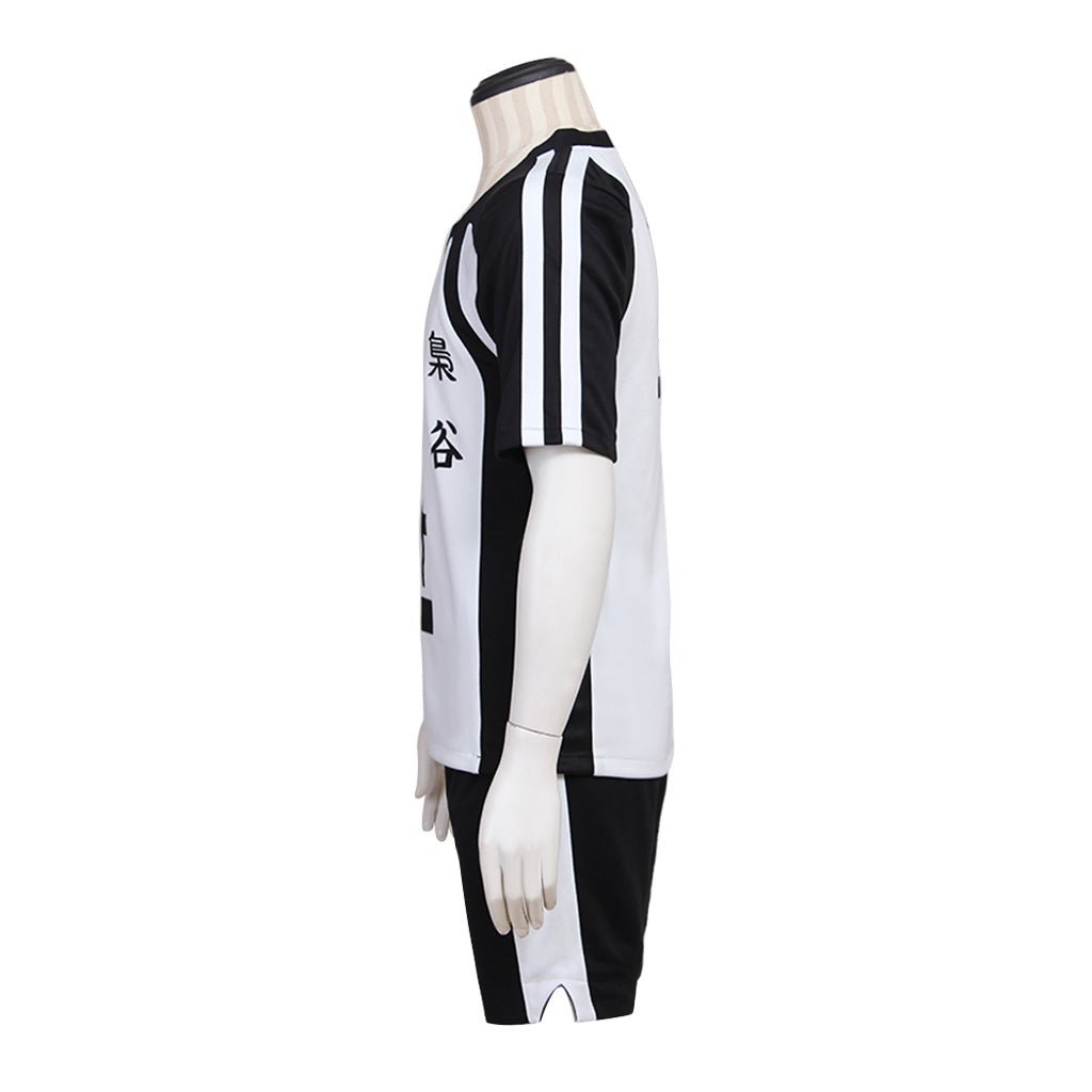 Bokuto Kotaro Haikyuu!! Fukurodani Academy Volleyball Cosplay Costume - Black & White Uniform-Astricos