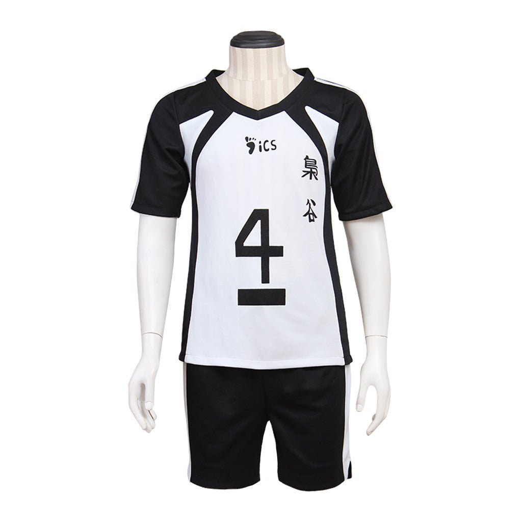 Bokuto Kotaro Haikyuu!! Fukurodani Academy Volleyball Cosplay Costume - Black & White Uniform-Astricos