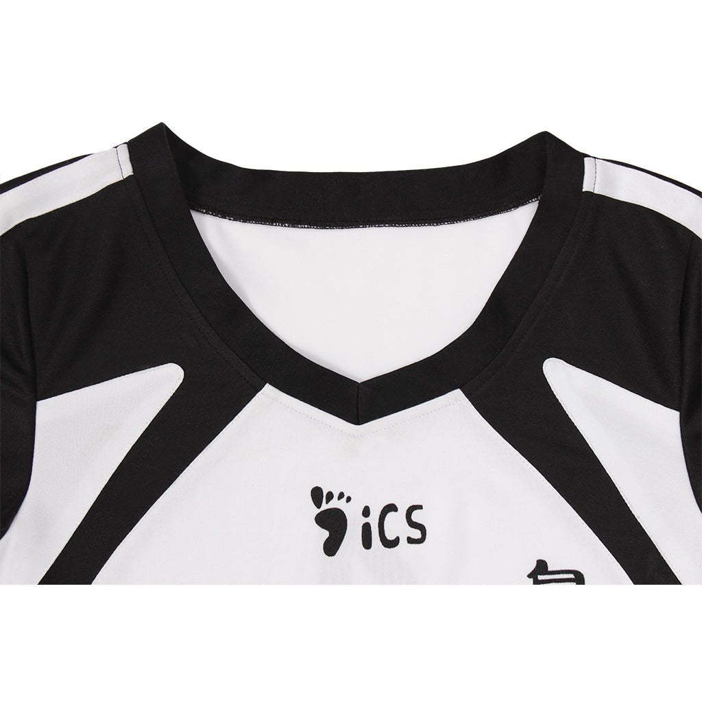 Bokuto Kotaro Haikyuu!! Fukurodani Academy Volleyball Cosplay Costume - Black & White Uniform-Astricos