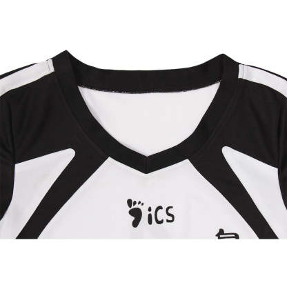 Bokuto Kotaro Haikyuu!! Fukurodani Academy Volleyball Cosplay Costume - Black & White Uniform-Astricos