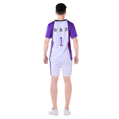 Haikyuu!! Shiratorizawa Academy Wakatoshi Ushijima Cosplay Costume - Premium Quality-Astricos