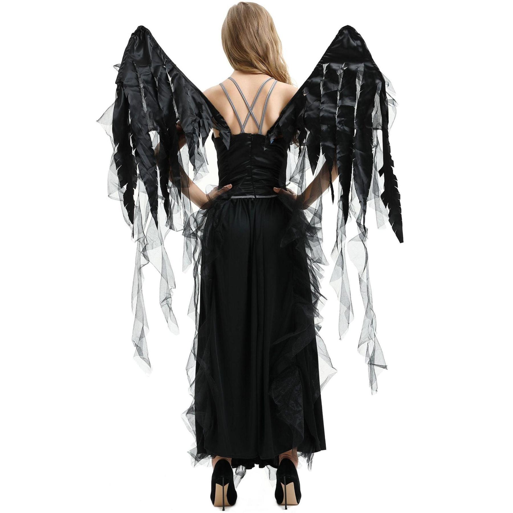 Vampire Dark Angel Costume | Gothic Cosplay & Halloween Witch Elf Outfit-Astricos