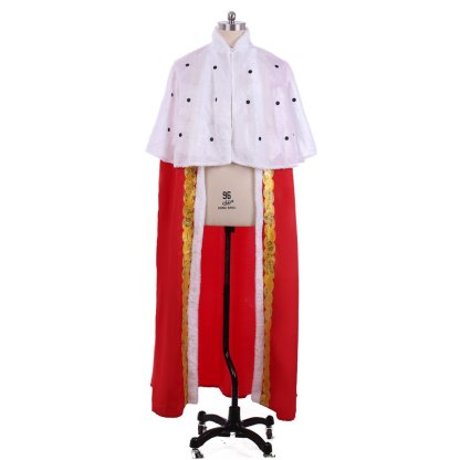 Hamilton King George III Medieval Luxury Cloak - Royal Men’s Cosplay Cape for Halloween & Carnival | Astricos-Astricos