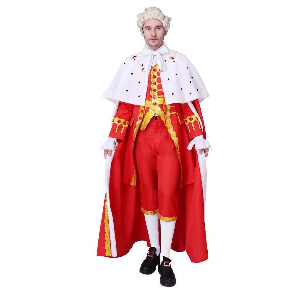 Hamilton King George III Robe Cosplay Costume – Regal Royal Outfit | Astricos-Astricos