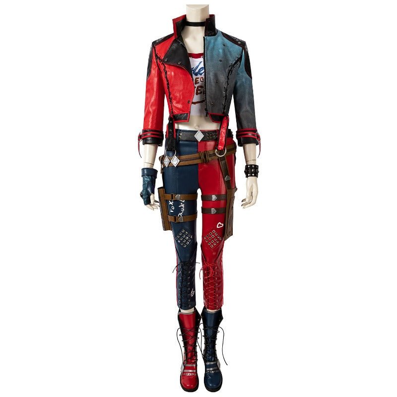 Harley Quinn Cosplay Suit Suicide Squad: Kill the Justice League Halloween Costume - Astricos