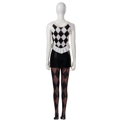 Harley Quinn Joker 2 Cosplay Costume - Red Coat & Leather Skirt Outfit for Women - Astricos