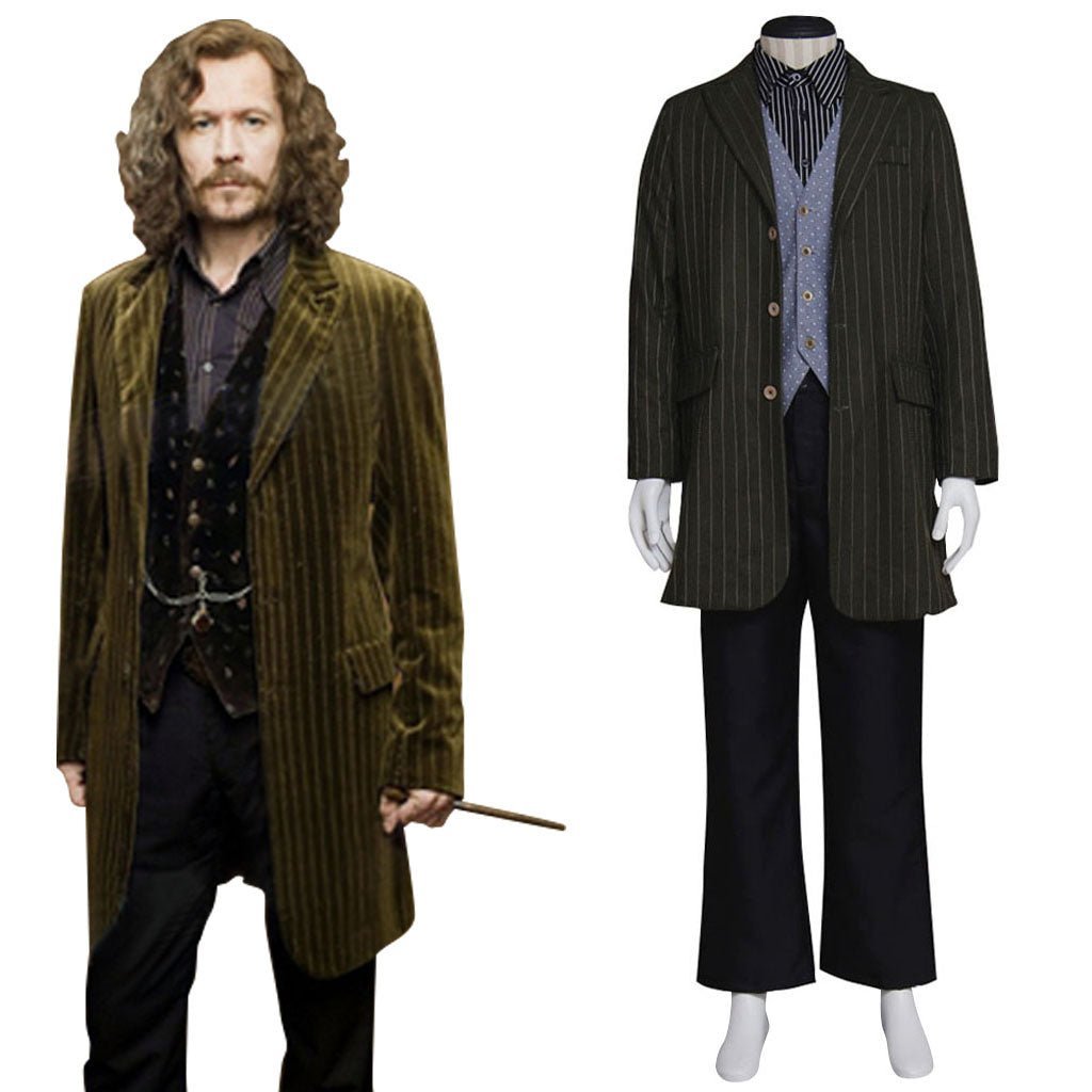 Harry Potter Wizard Robe Cosplay Costume - Authentic Hogwarts Outfit with Accessories-Astricos
