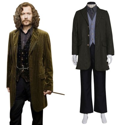 Harry Potter Wizard Robe Cosplay Costume - Authentic Hogwarts Outfit with Accessories-Astricos