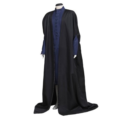 Harry Potter Wizard Robe Cosplay Costume - Authentic Hogwarts Outfit with Accessories-Astricos