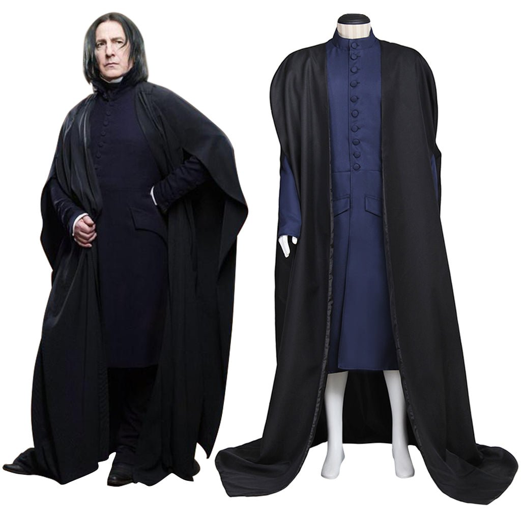 Harry Potter Wizard Robe Cosplay Costume - Authentic Hogwarts Outfit with Accessories-Astricos