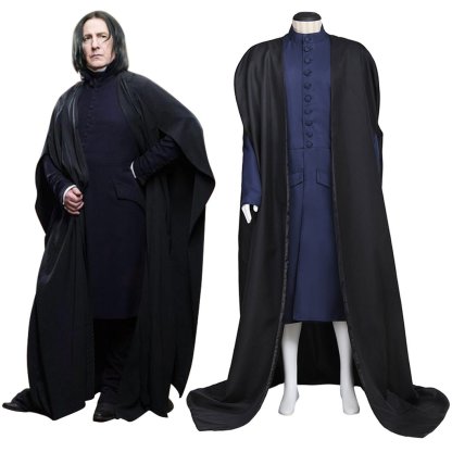 Harry Potter Wizard Robe Cosplay Costume - Authentic Hogwarts Outfit with Accessories-Astricos