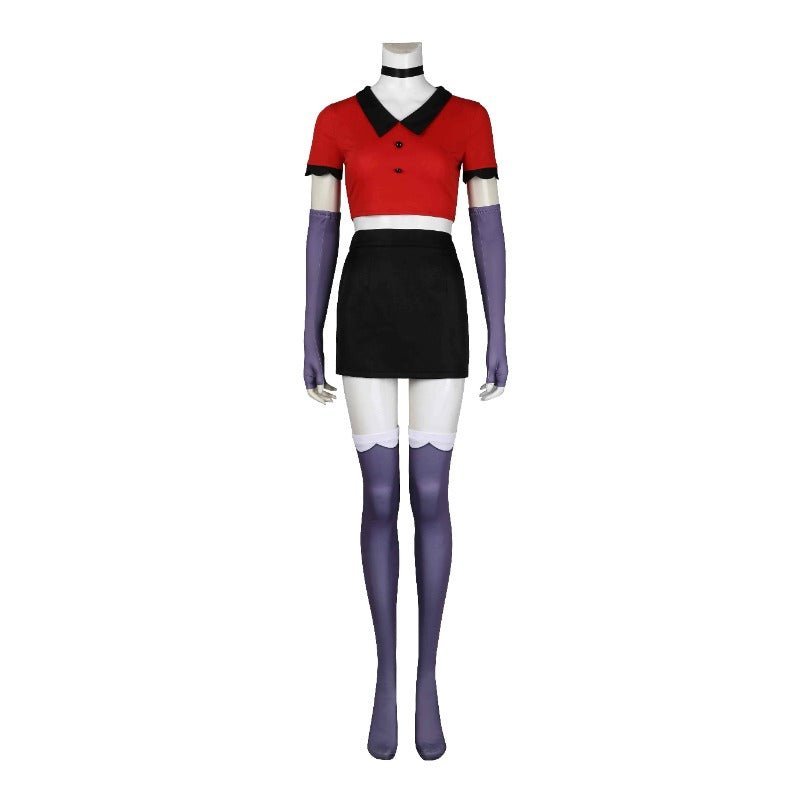 Hazbin Hotel Charlie, Vox, Alastor, and Vaggie Halloween Cosplay Costume Dress Suits - Astricos