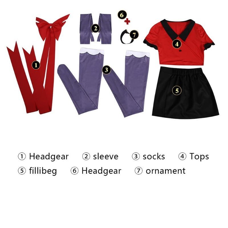 Hazbin Hotel Charlie, Vox, Alastor, and Vaggie Halloween Cosplay Costume Dress Suits - Astricos