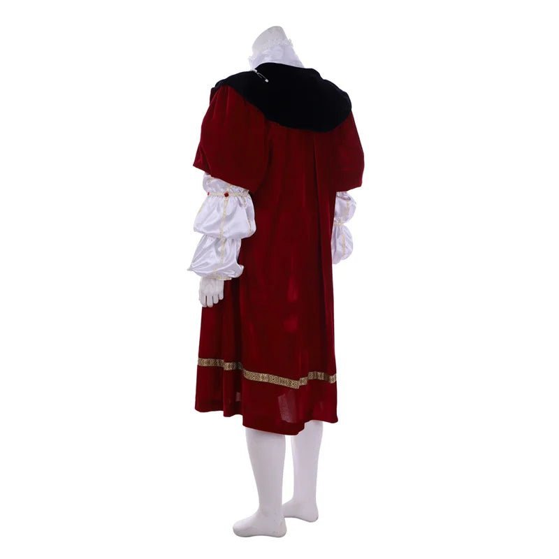 Henry VIII Royal Renaissance King Cosplay Costume with Cloak & Hat | Medieval Halloween Suit-Astricos
