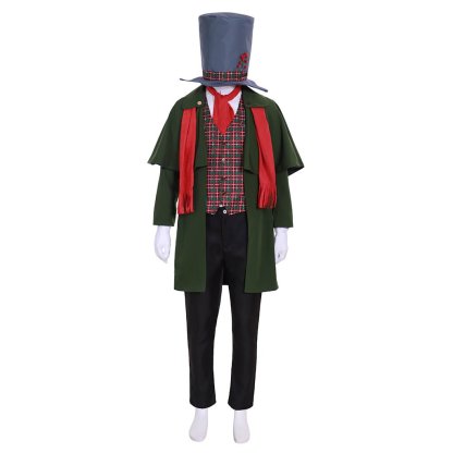 Men's Dickens Victorian Gentleman Christmas Carol Yuletide Costume - Holiday Caroler Outfit-Astricos