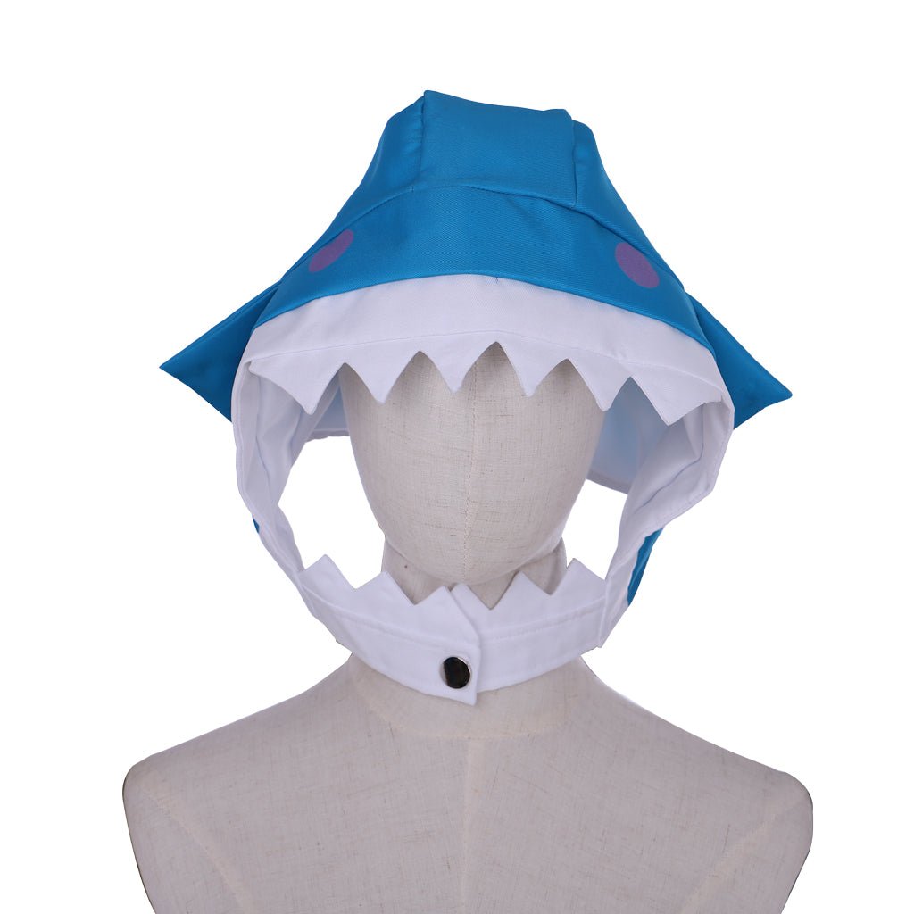 Authentic Hololive VTuber Gawr Gura Shark Hoodie Cosplay Costume for Fans-Astricos