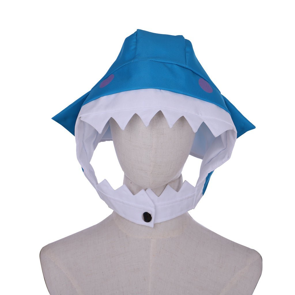 Authentic Hololive VTuber Gawr Gura Shark Hoodie Cosplay Costume for Fans-Astricos