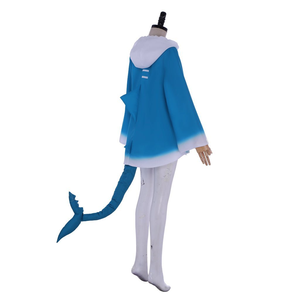 Authentic Hololive VTuber Gawr Gura Shark Hoodie Cosplay Costume for Fans-Astricos