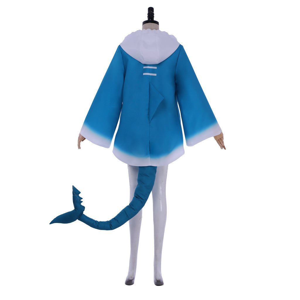 Authentic Hololive VTuber Gawr Gura Shark Hoodie Cosplay Costume for Fans-Astricos