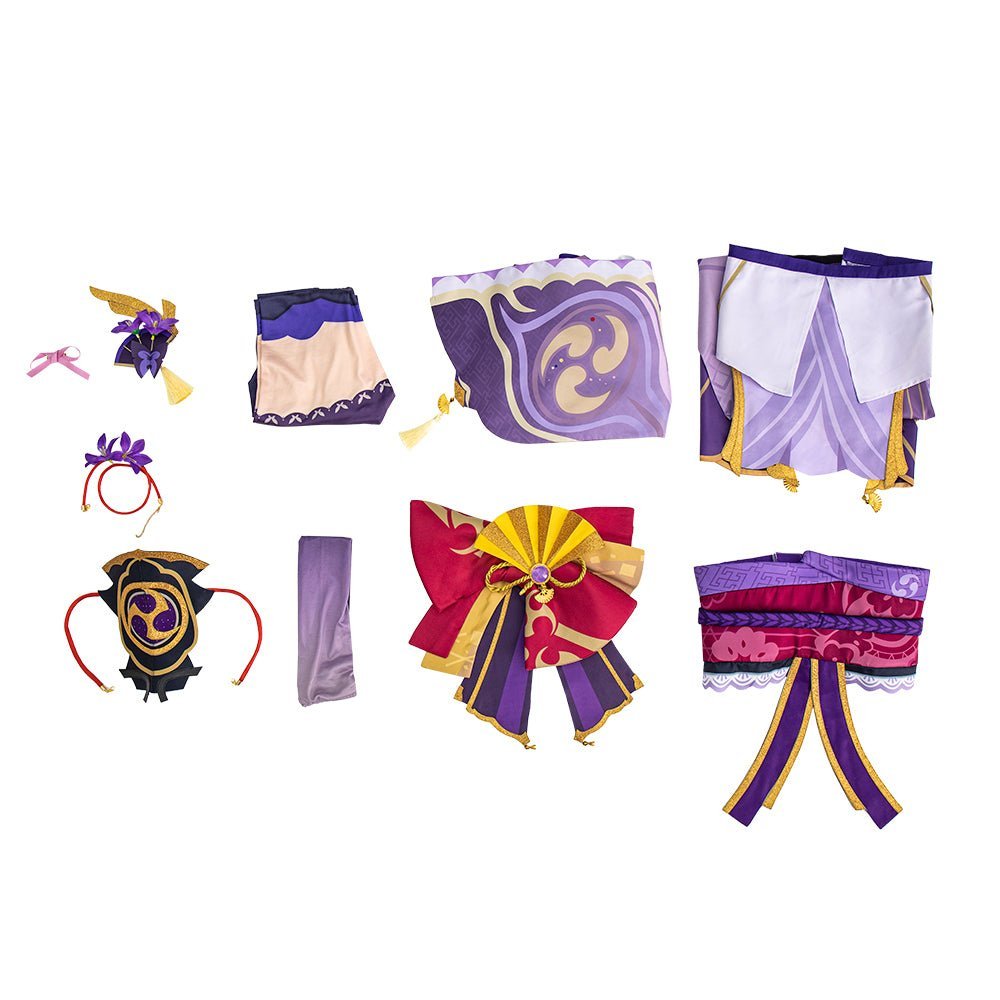 Honkai: Star Rail Raiden Shogun Cosplay Costume - Premium Electro Archon Baal Outfit-Astricos