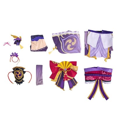 Honkai: Star Rail Raiden Shogun Cosplay Costume - Premium Electro Archon Baal Outfit-Astricos