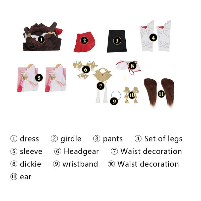 Honkai: Star Rail Tingyun Cosplay Dress Costume with Accessories for Women - Astricos