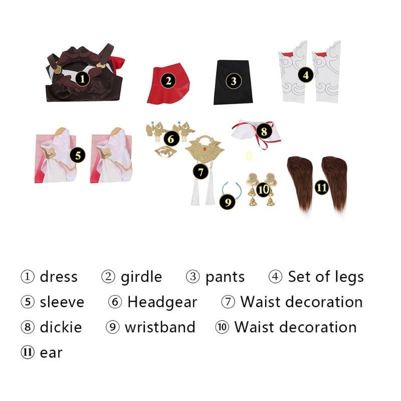 Honkai: Star Rail Tingyun Cosplay Dress Costume with Accessories for Women - Astricos