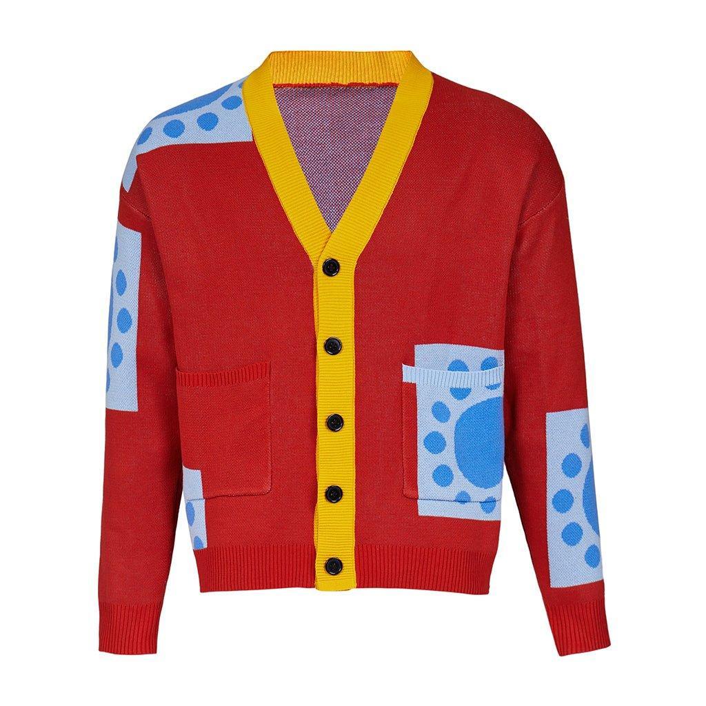 Wano Country Luffy Cosplay Sweater | One Piece Anime Cardigan for Adults | Halloween Costume-Astricos