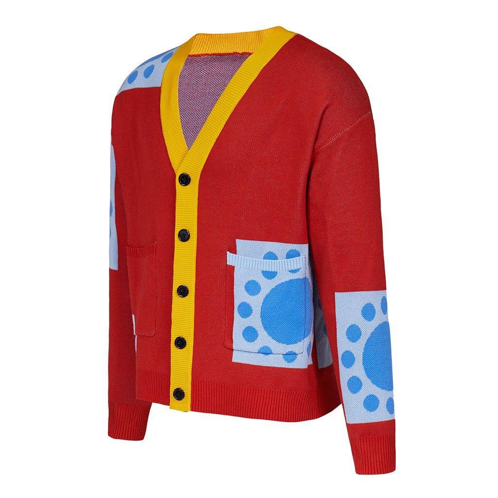 Wano Country Luffy Cosplay Sweater | One Piece Anime Cardigan for Adults | Halloween Costume-Astricos