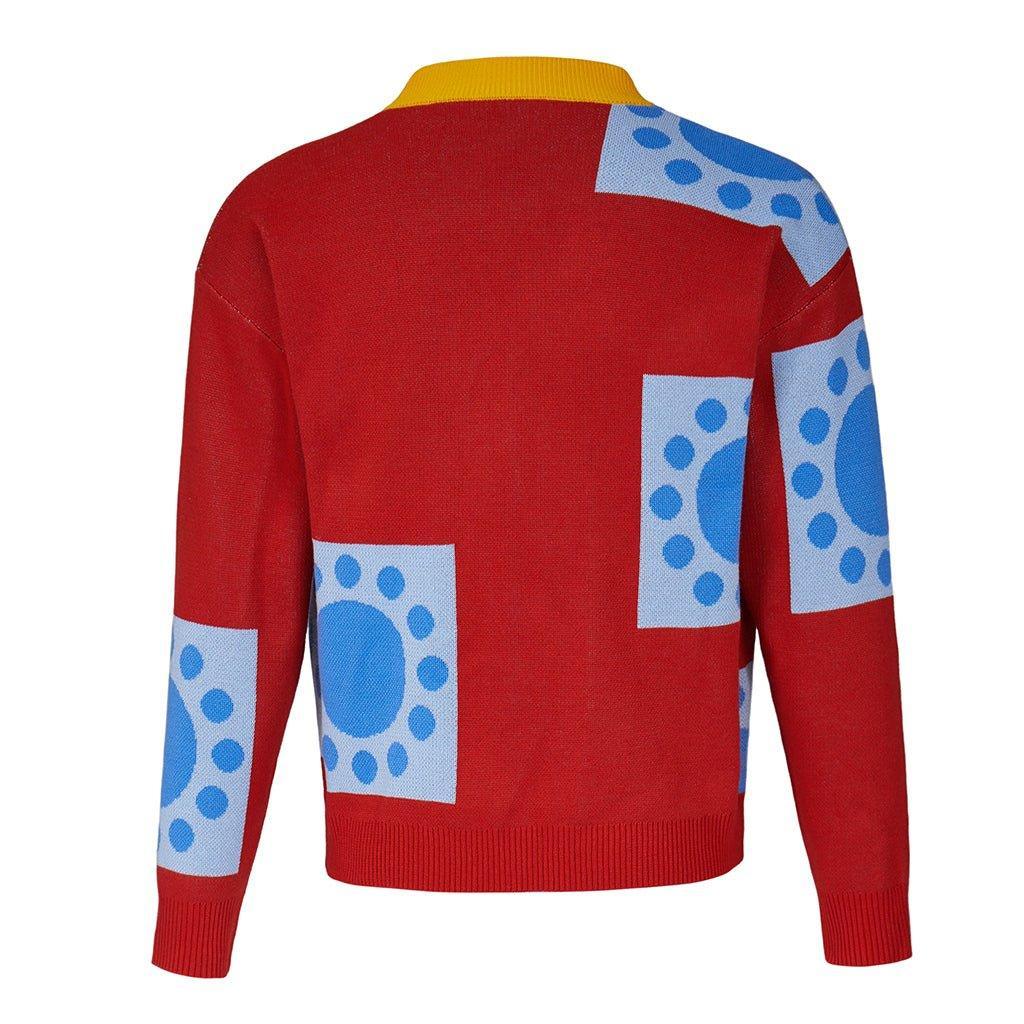 Wano Country Luffy Cosplay Sweater | One Piece Anime Cardigan for Adults | Halloween Costume-Astricos