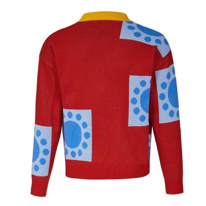 Wano Country Luffy Cosplay Sweater | One Piece Anime Cardigan for Adults | Halloween Costume-Astricos
