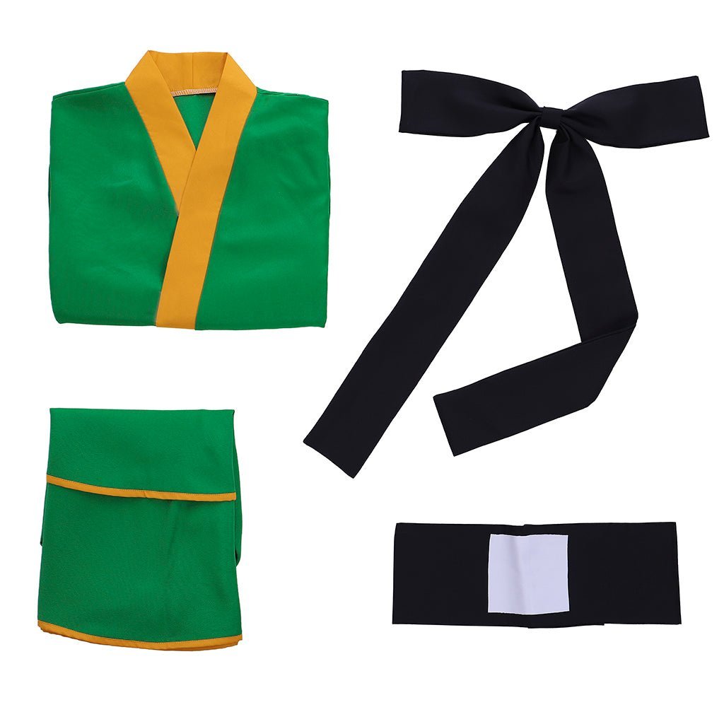 Hunter X Hunter Gon Freecss Cosplay Costume - Women’s Lolita Green Kimono Dress | Astricos-Astricos