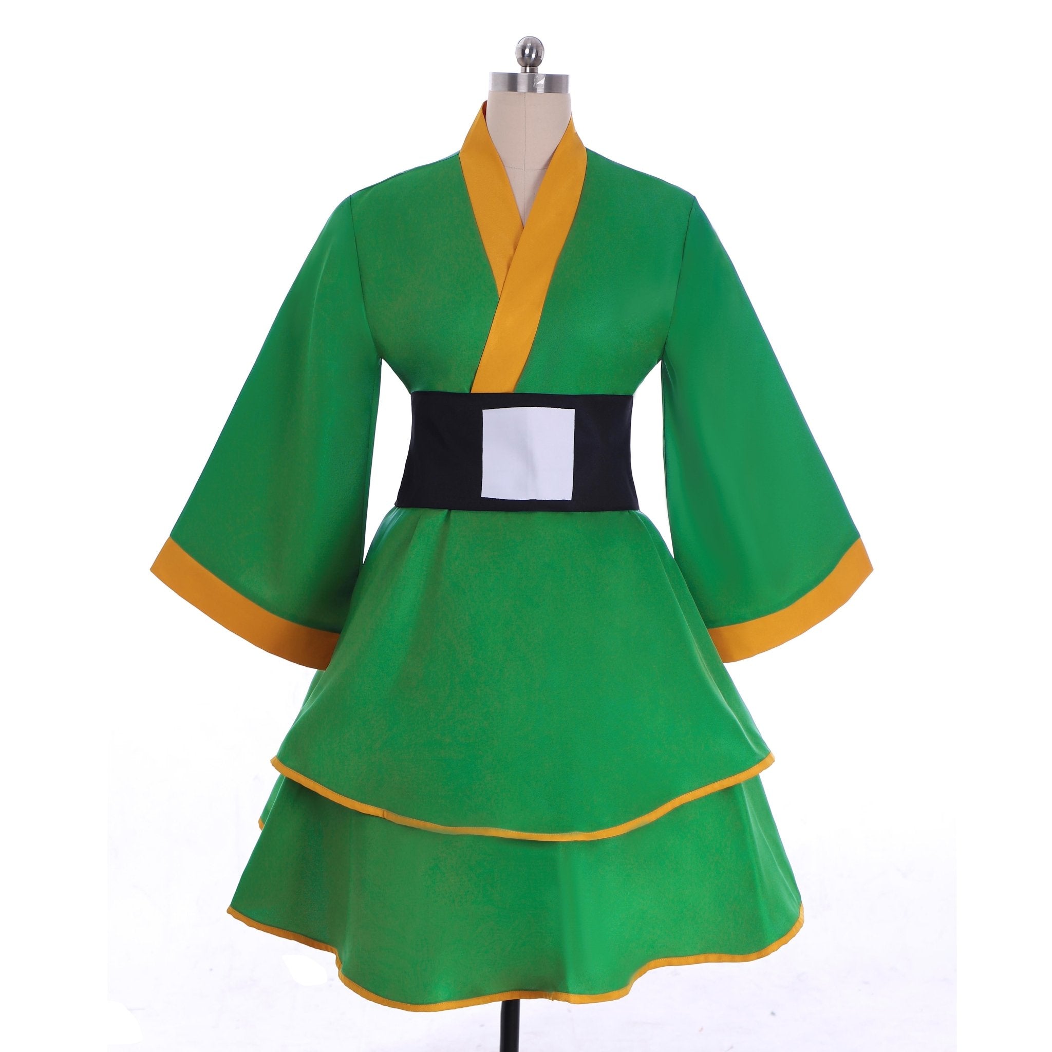 Hunter X Hunter Gon Freecss Cosplay Costume - Women’s Lolita Green Kimono Dress | Astricos-Astricos