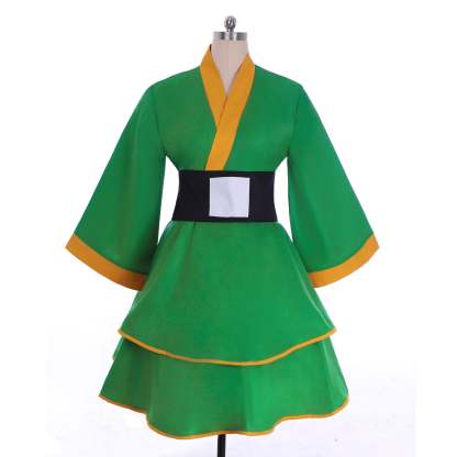 Hunter X Hunter Gon Freecss Cosplay Costume - Women’s Lolita Green Kimono Dress | Astricos-Astricos