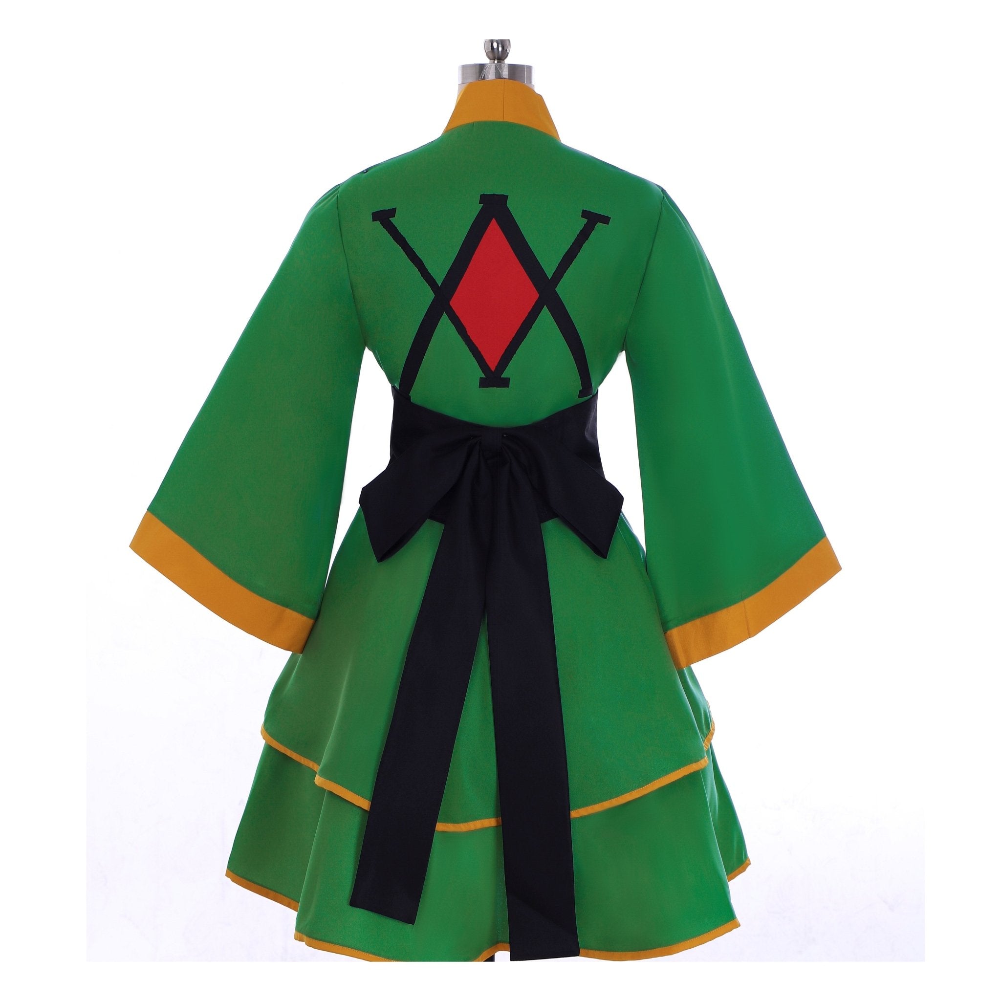 Hunter X Hunter Gon Freecss Cosplay Costume - Women’s Lolita Green Kimono Dress | Astricos-Astricos