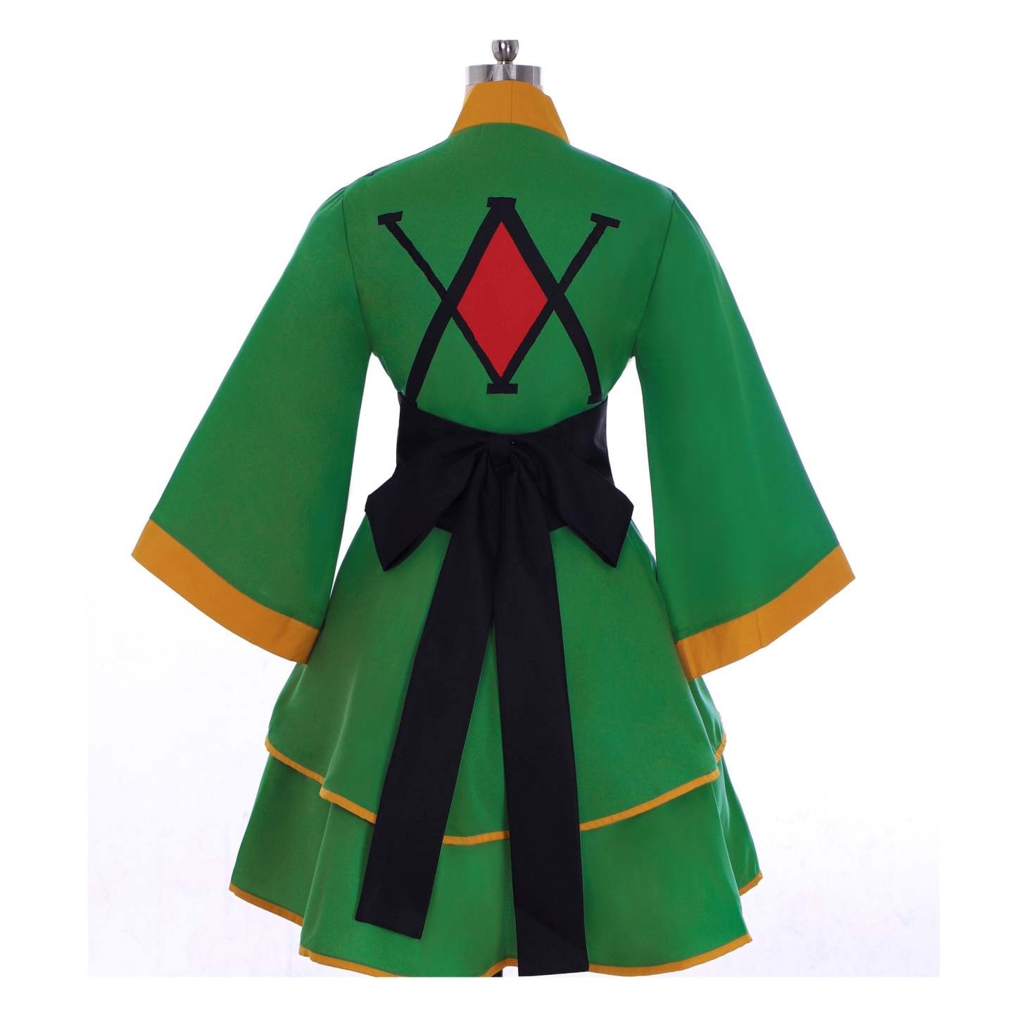 Hunter X Hunter Gon Freecss Cosplay Costume - Women’s Lolita Green Kimono Dress | Astricos-Astricos