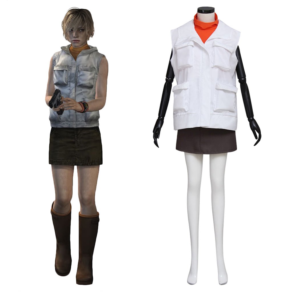 Silent Hill Heather Mason Game Accurate Cosplay Costume for Halloween Horror Outfit-Astricos